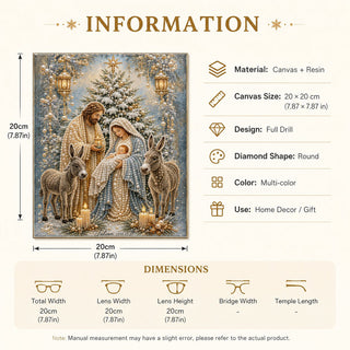 FaithGlow – Nativity Scene Diamond Painting Kit