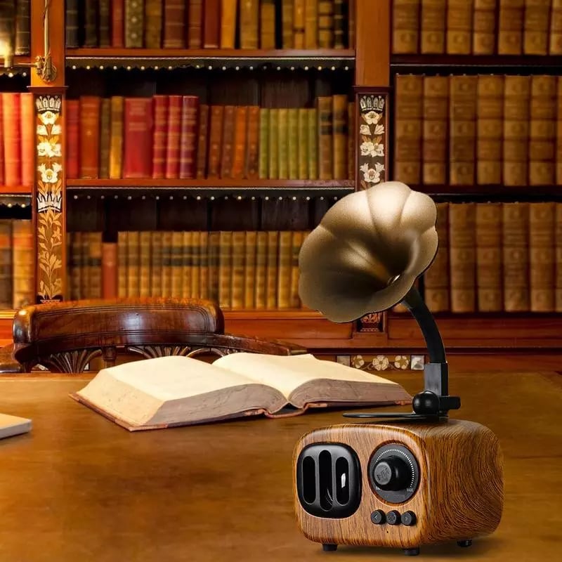 EchoGram - Vintage Wooden Bluetooth Speaker