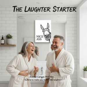 The Mischievous Mule - Comical Canvas Art
