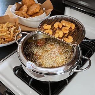 SteelFry – Stainless Steel Fryer Pot with Thermometer