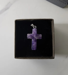 PureAura - Spiritual Crystal Heart Cross