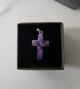 PureAura - Spiritual Crystal Heart Cross