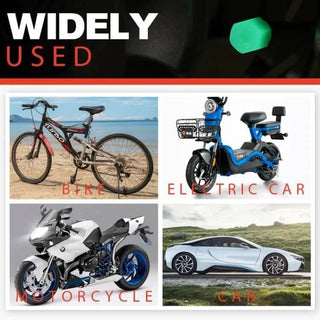 StarWheel - Fluorescent Valve Caps | Ride Bright at Night