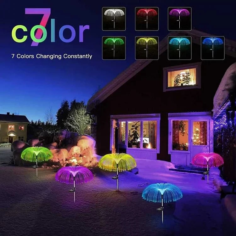 JellyGlow – Solar Color-Changing Jellyfish Lights