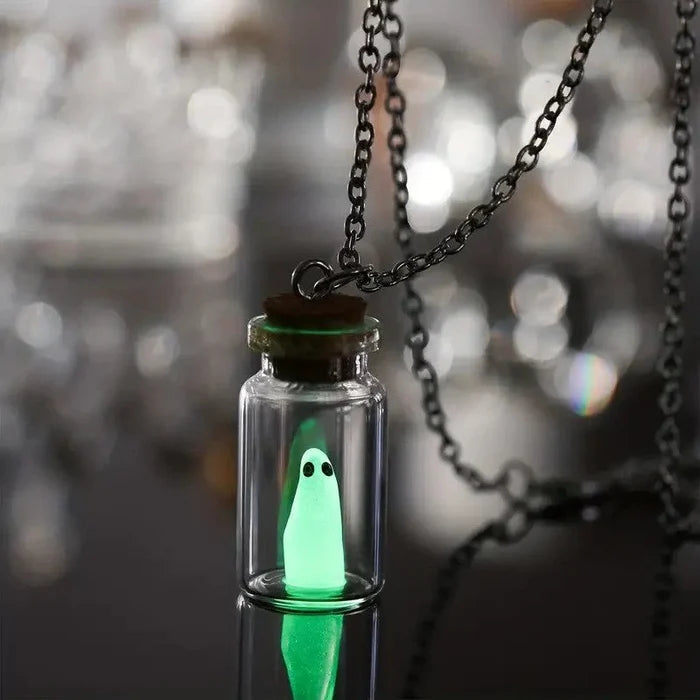 SpectraCharm - Radiant Ghost Charm Necklace