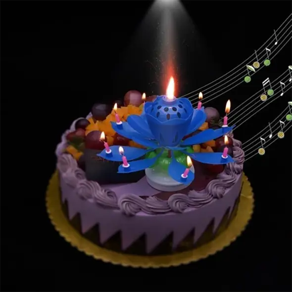 Musical Magic Birthday Candle marnetic