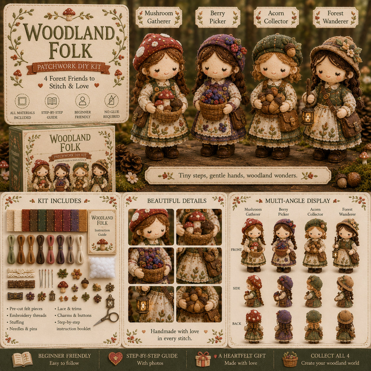StitchTales – Patchwork Doll Sewing Kit
