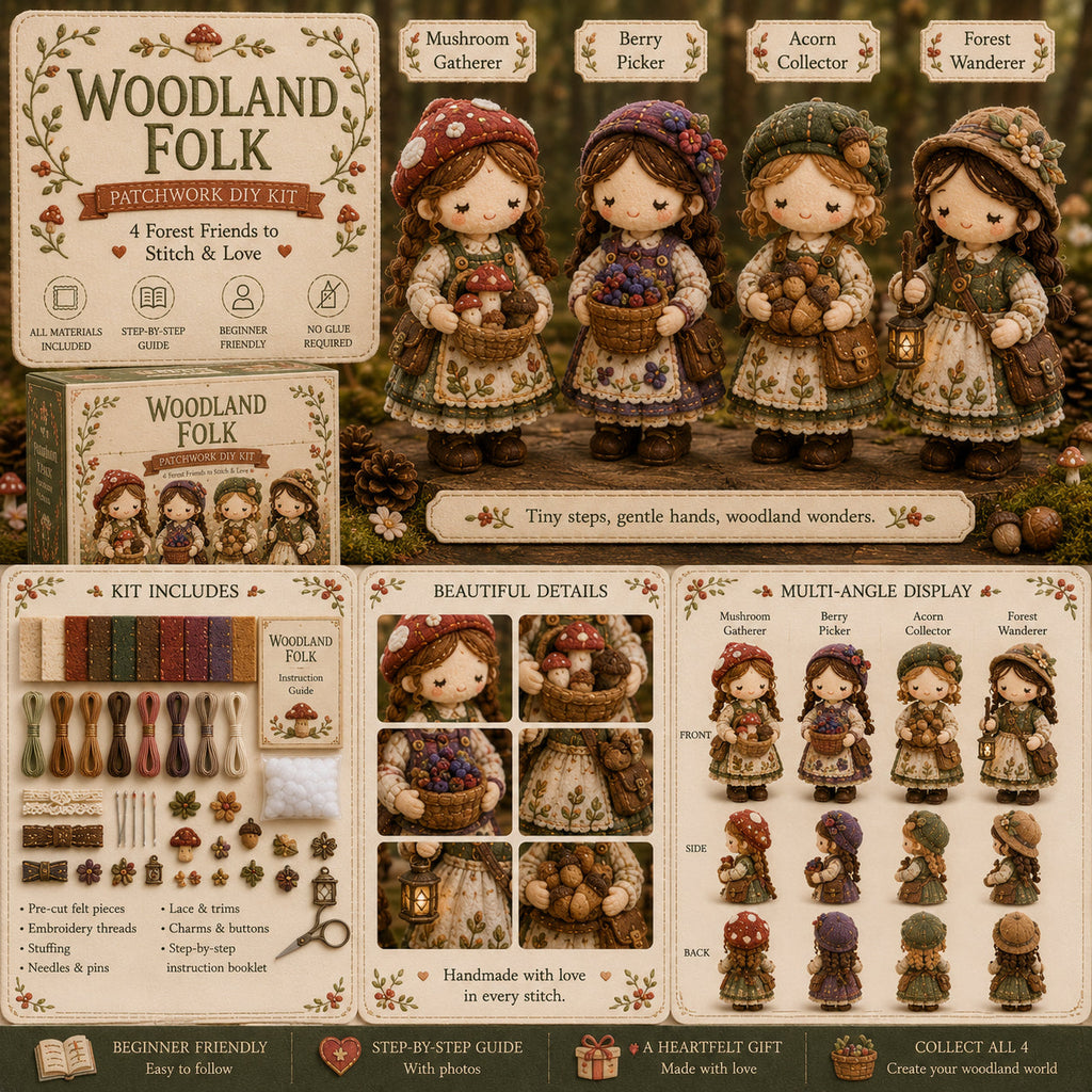 StitchTales – Patchwork Doll Sewing Kit