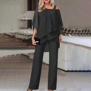 PureLuxe – Women’s Layered Chiffon Outfit Set