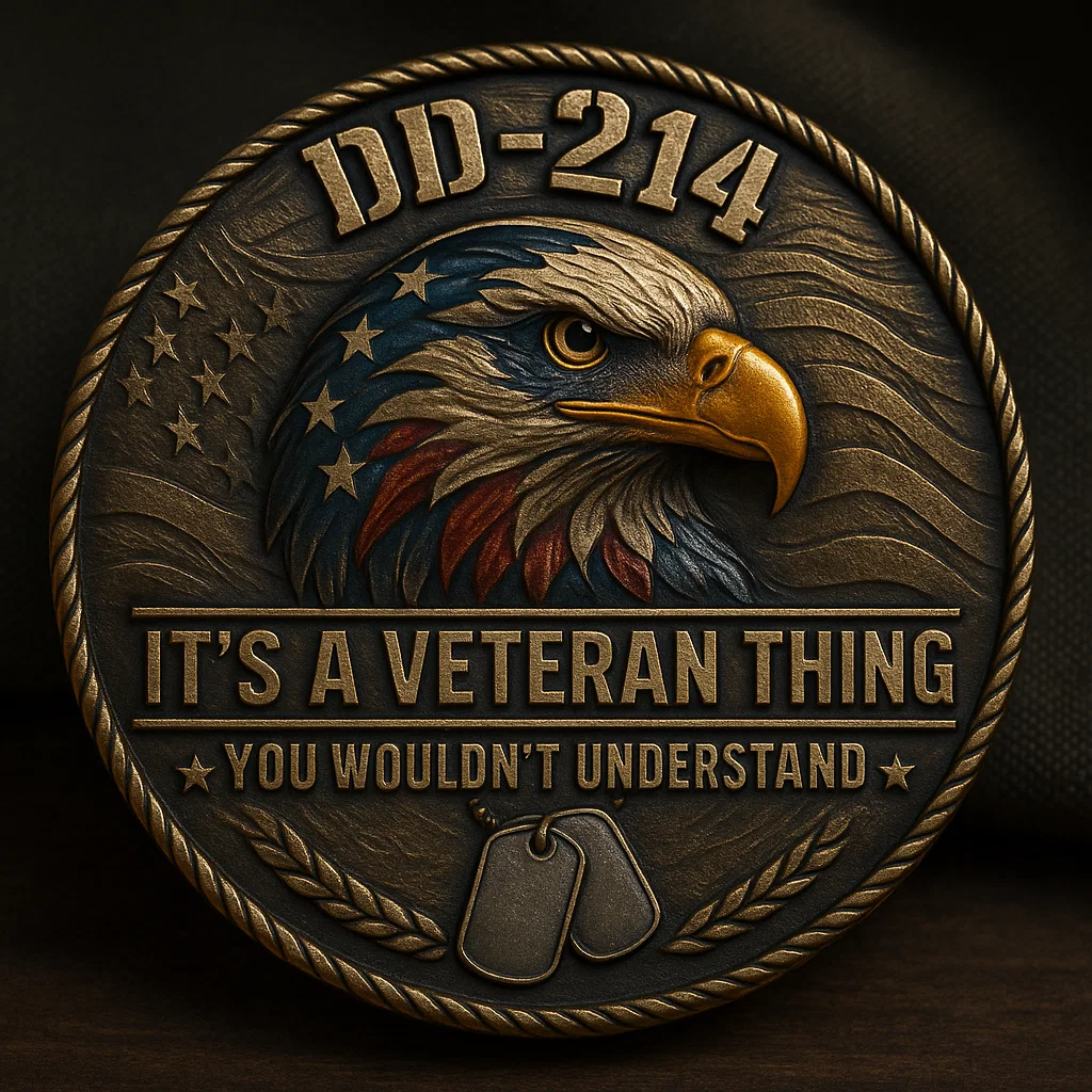 🏆Black Friday 60% OFF-🇺🇸 DD-214 – It’s a Veteran Thing Commemorative Coin