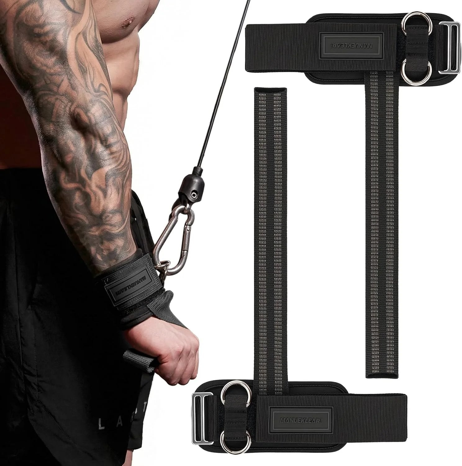 GripCore – Premium 2-in-1 Weight Lifting Wrist Straps