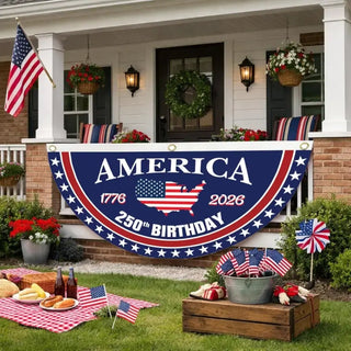 VeteranMade - USA 250 Years Commemorative Banner 🇺🇸