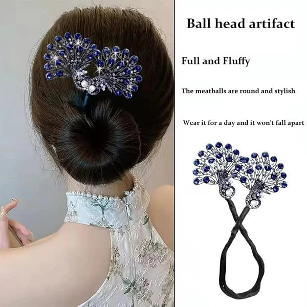 CrystalLeaf – Vintage Rhinestone Ponytail Clip
