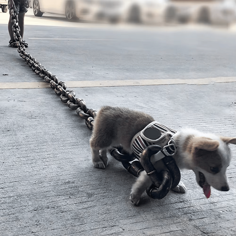 FlexChain – Life-Like Iron Chain Dog Leash for Strong Control