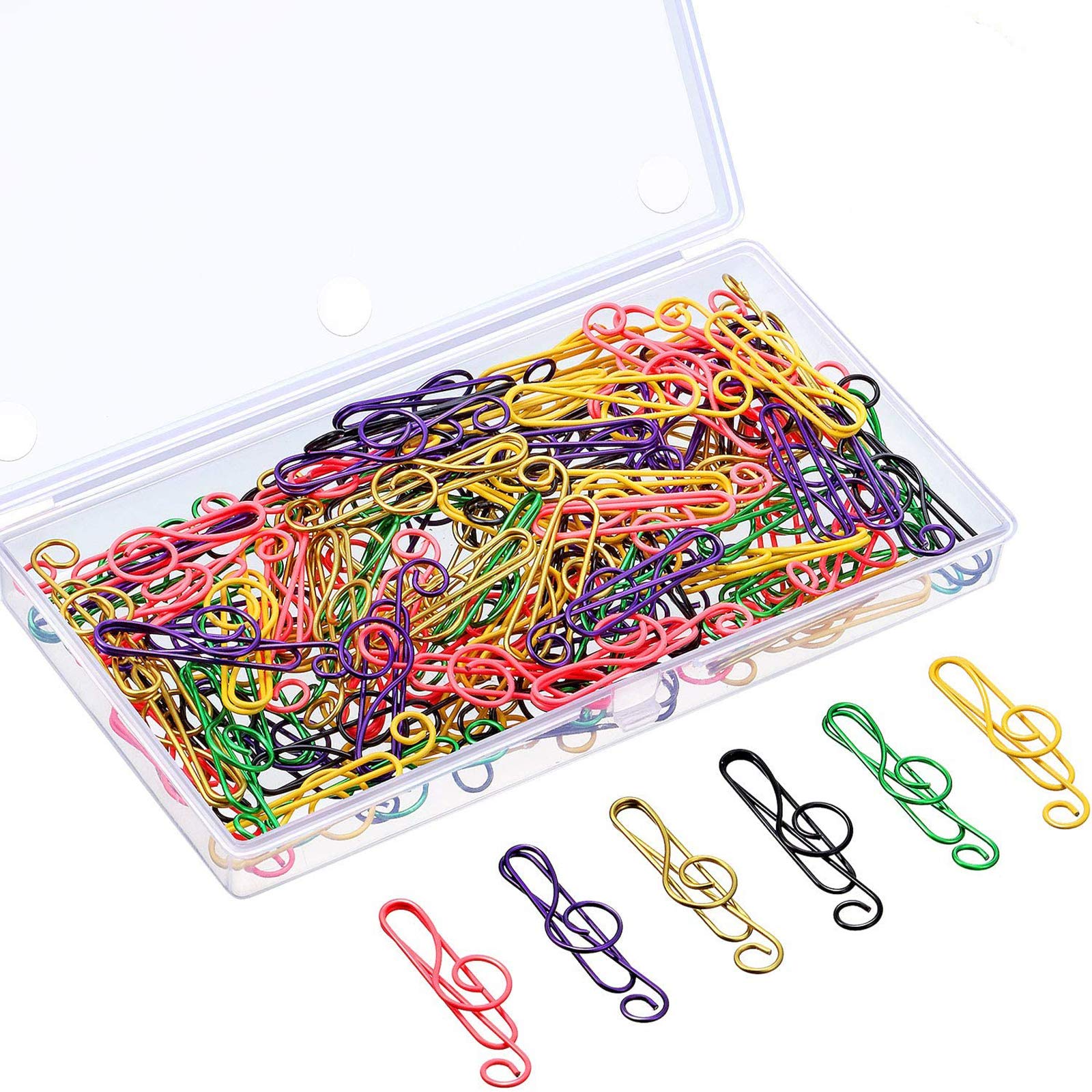TuneTidy – Multicolour Paper Clips for Music Lovers (100 PCS)