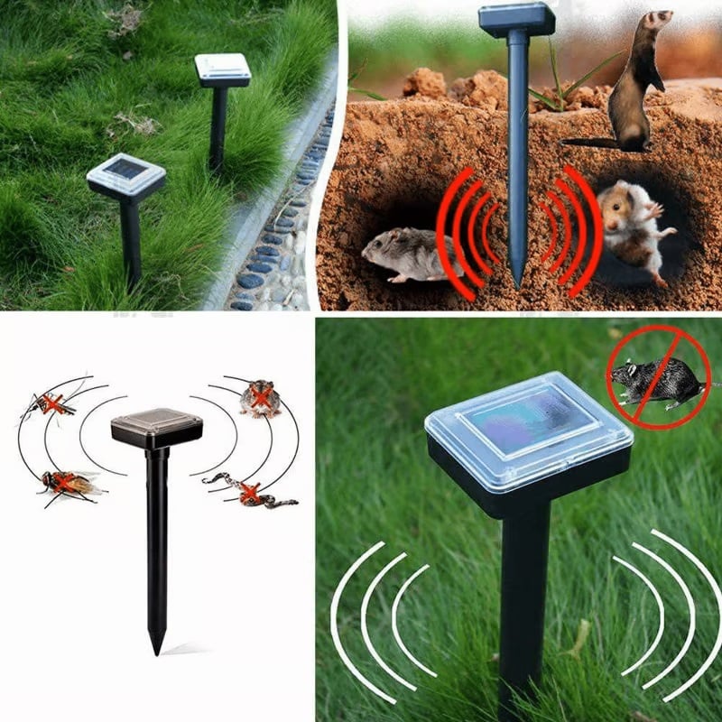 EcoVibe – Ultrasonic Pest Repeller for Lawns and Gardens