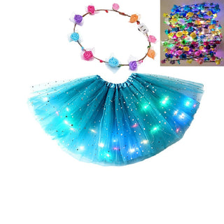 GlowTwirl – Light-Up Star Mesh Princess Tutu