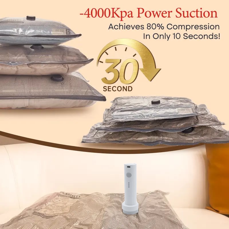 ✨LAST DAY ALERT 49% OFF🔥 X7 Cordless Travel Vacuum Bag