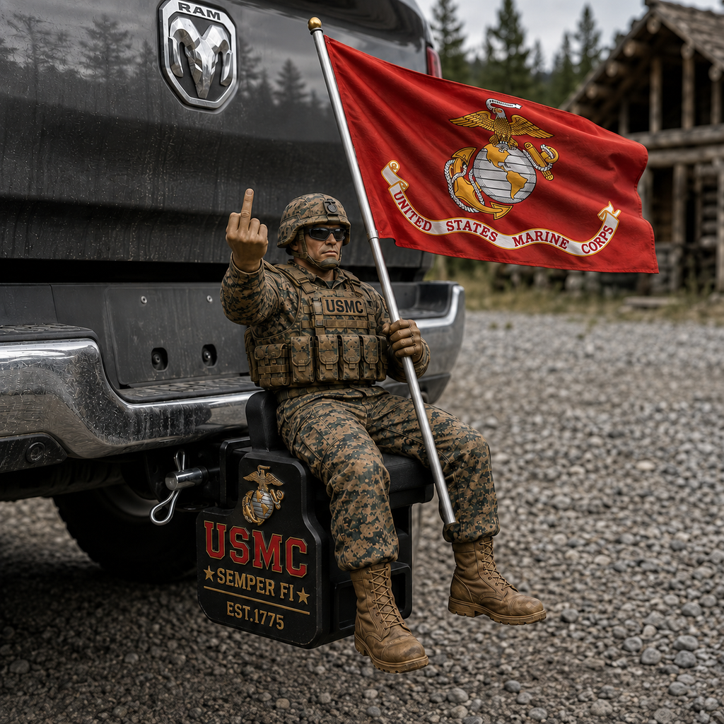 🏆Last Day Promo: 49% OFF - U.S. Marine Corps Semper Fi Trailer Hitch Cover