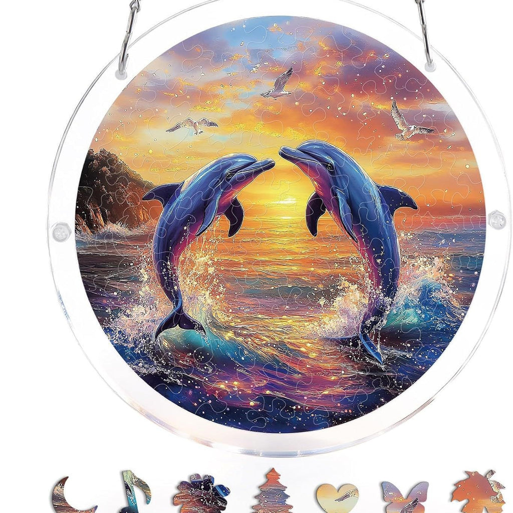 EmeraldFlame –  Acrylic 80 Pcs Suncatcher Puzzle