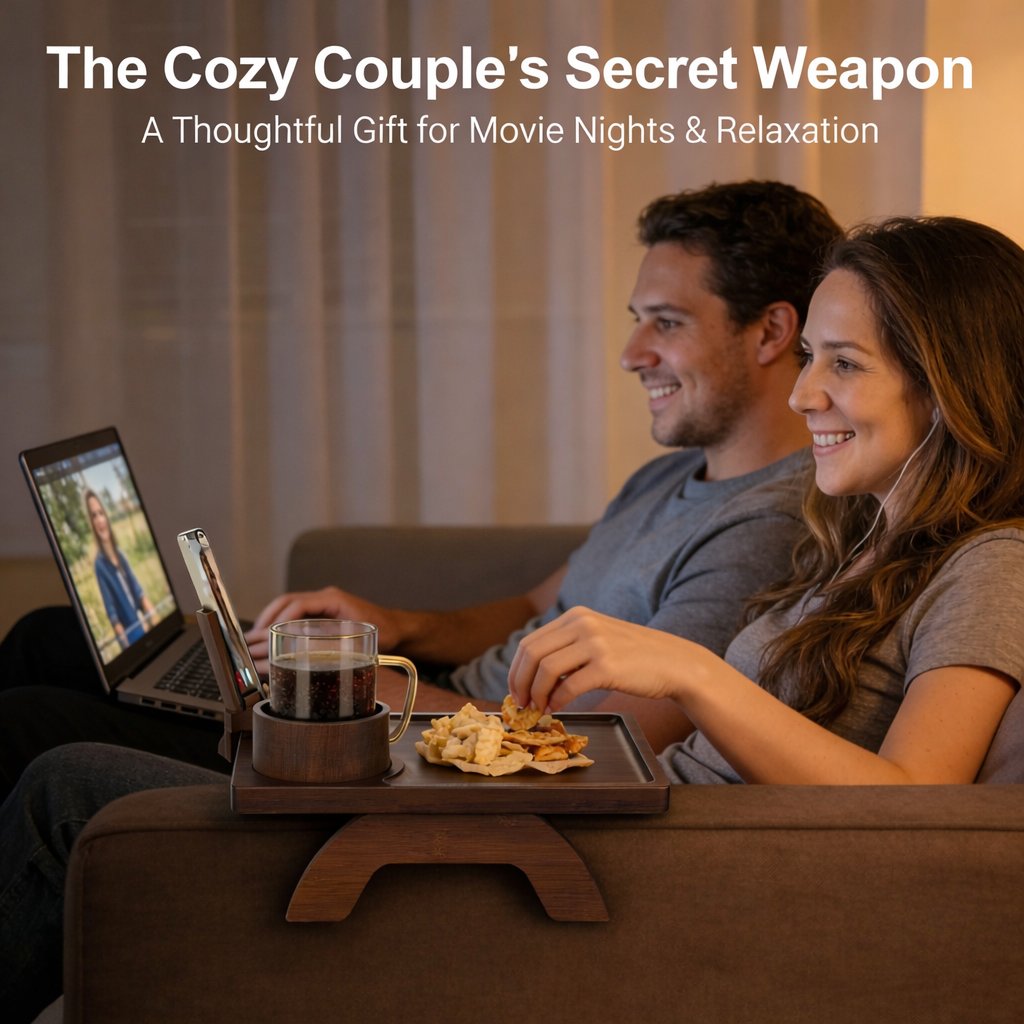 CouchBuddy | 4-in-1 Armrest Tray