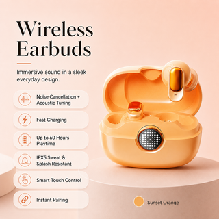 AeroBeat – Immersive Waterproof Sound Wireless Earbuds