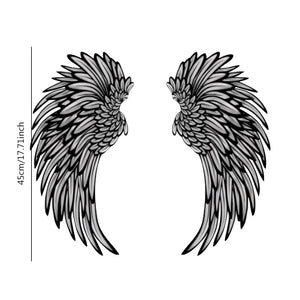 1 Pair Angel Wings Metal Wall Art Decor with Led Lights Wall Hanging Decorations Wall Sculpture Art Angel Wing Decor Photography