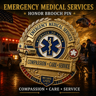 🚑 Last Day Promo: 49% OFF ⚕️Emergency Medical Services Honor Brooch Pin