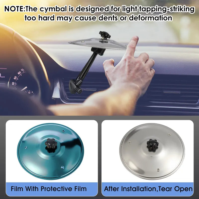 RhythmRide – Mini Cymbal Car Clip