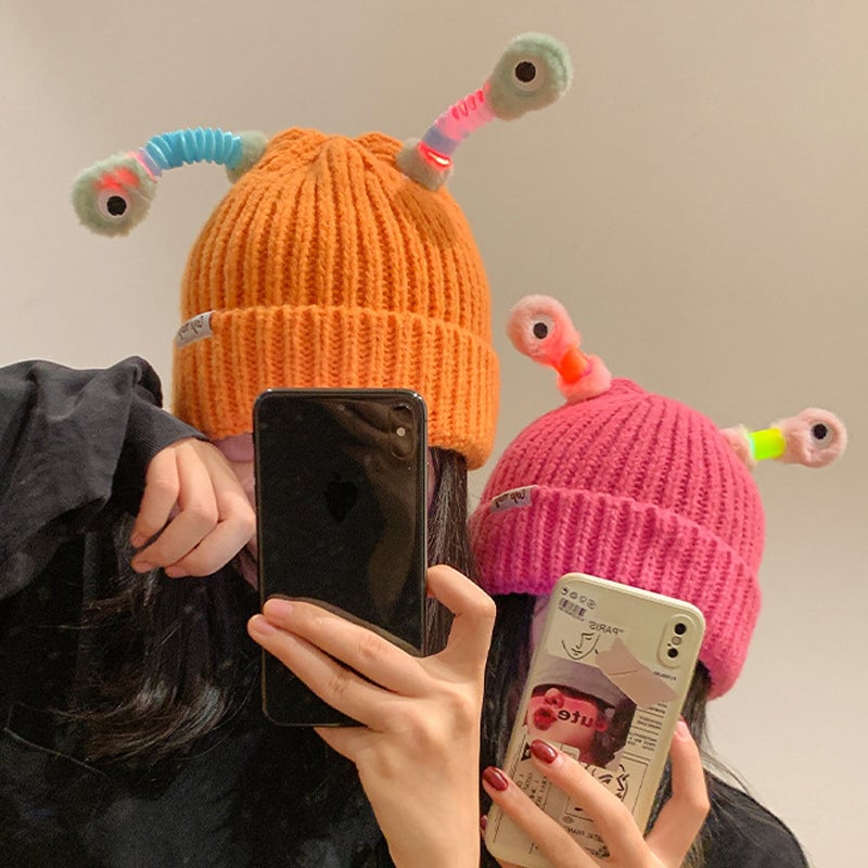 GlowChums Cozy Monster Knit Hat marnetic