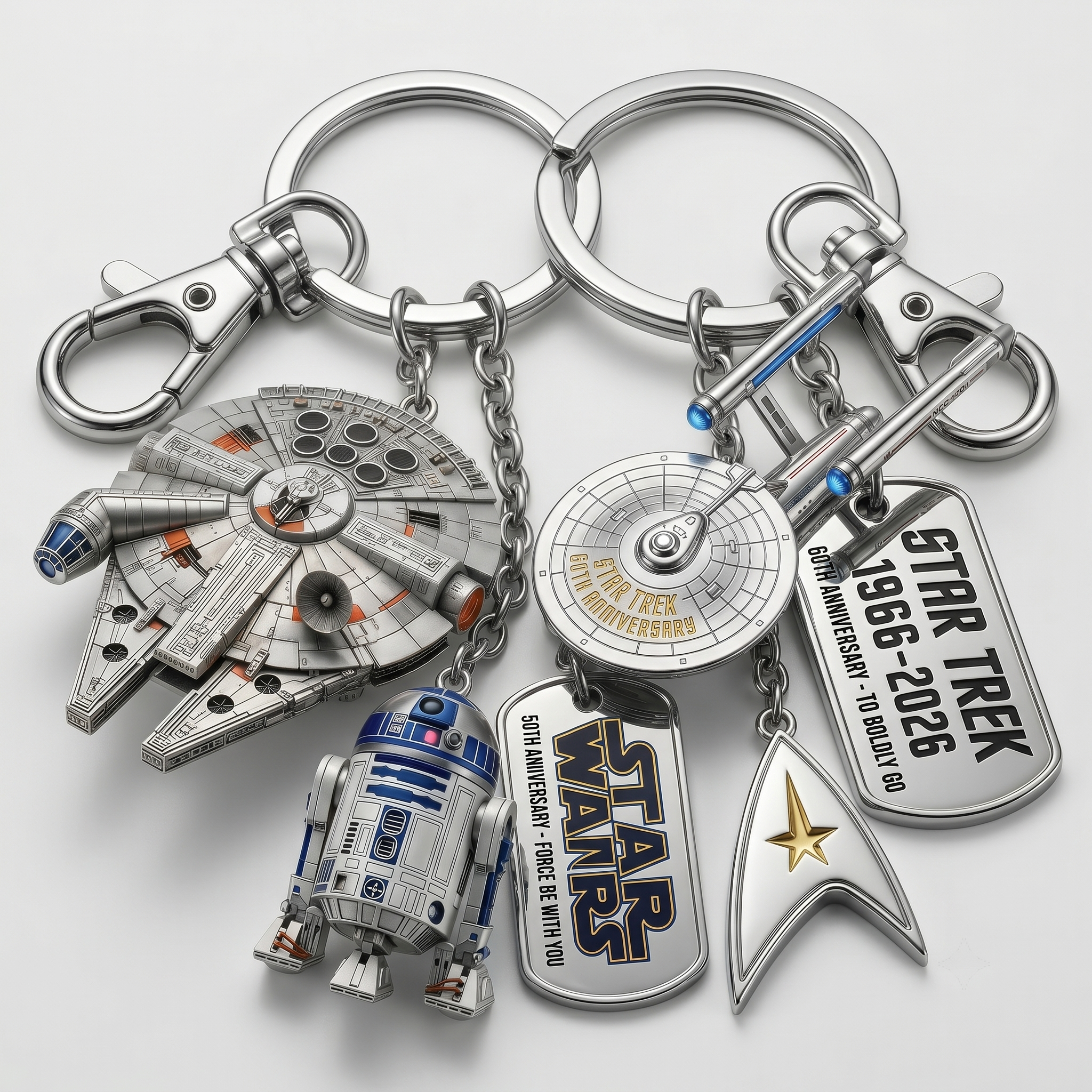 OrbitForce – Detailed 3D Star Trek Metal Keychain