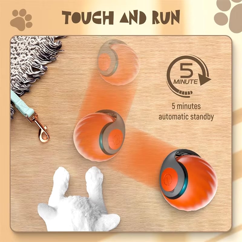 PurrChase - Interactive Electric Cat Ball with Tail