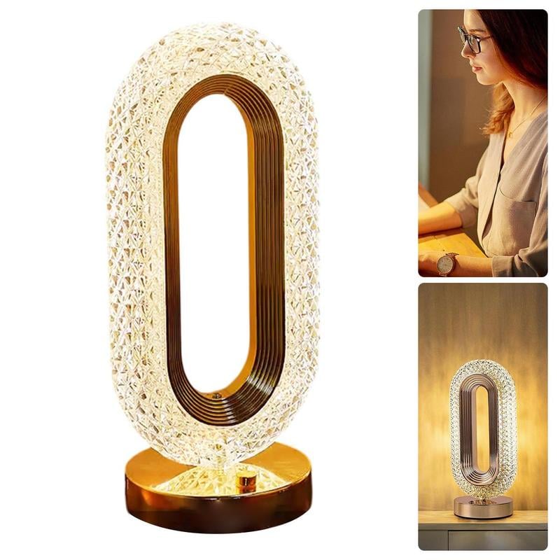LumiCrystal – Rechargeable LED Night Lamp