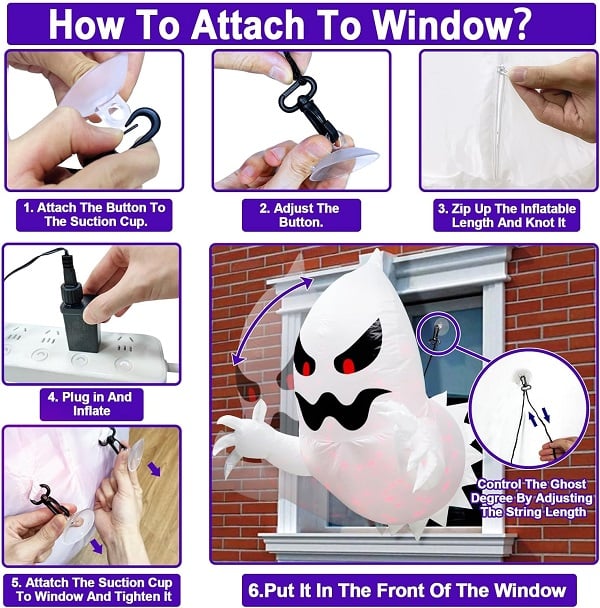 GlowUp - Haunted LED Inflatable Ghost
