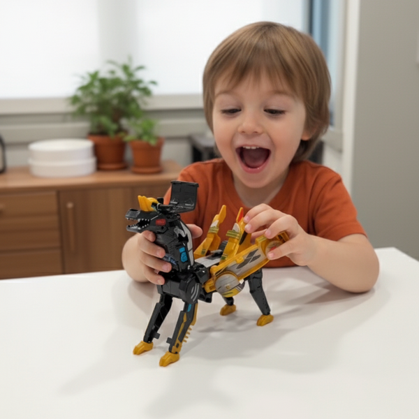 🎄Early Christmas Sale 50% off ⛄ 2-in-1 Transforming Race Car Dinosaur Automatic Transforming Toy