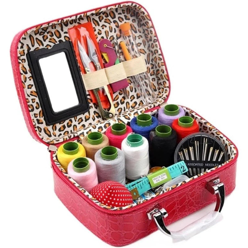 StitchHaven – Portable Sewing Kit in Leather Case