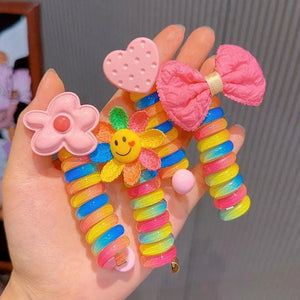 Little Princess Phone Cord Hair Ties marnetic