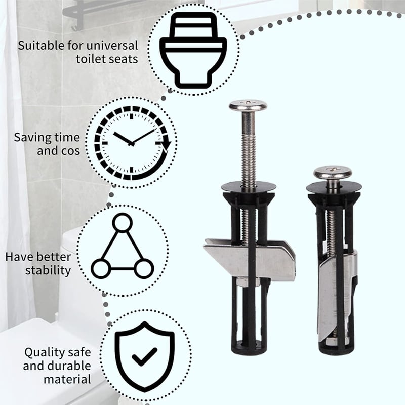 BoltGuard - Premium Toilet Seat Fastener Kit