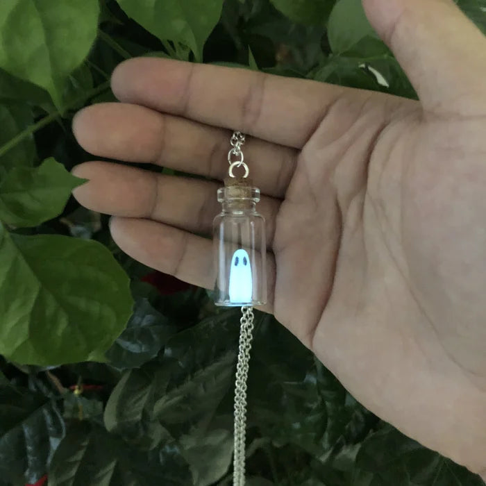 SpectraCharm - Radiant Ghost Charm Necklace