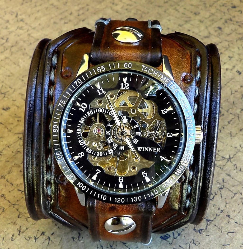 GearLord – Men’s Steampunk Wrist Watch