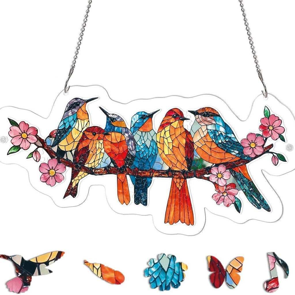 EmeraldFlame –  Acrylic 80 Pcs Suncatcher Puzzle
