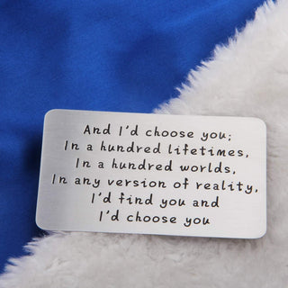 EndlessBond - Engraved Memory Card