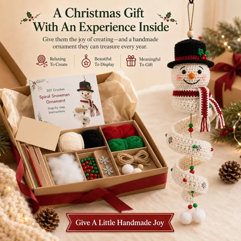 SnowCraft – Complete Crochet Snowman DIY Kit
