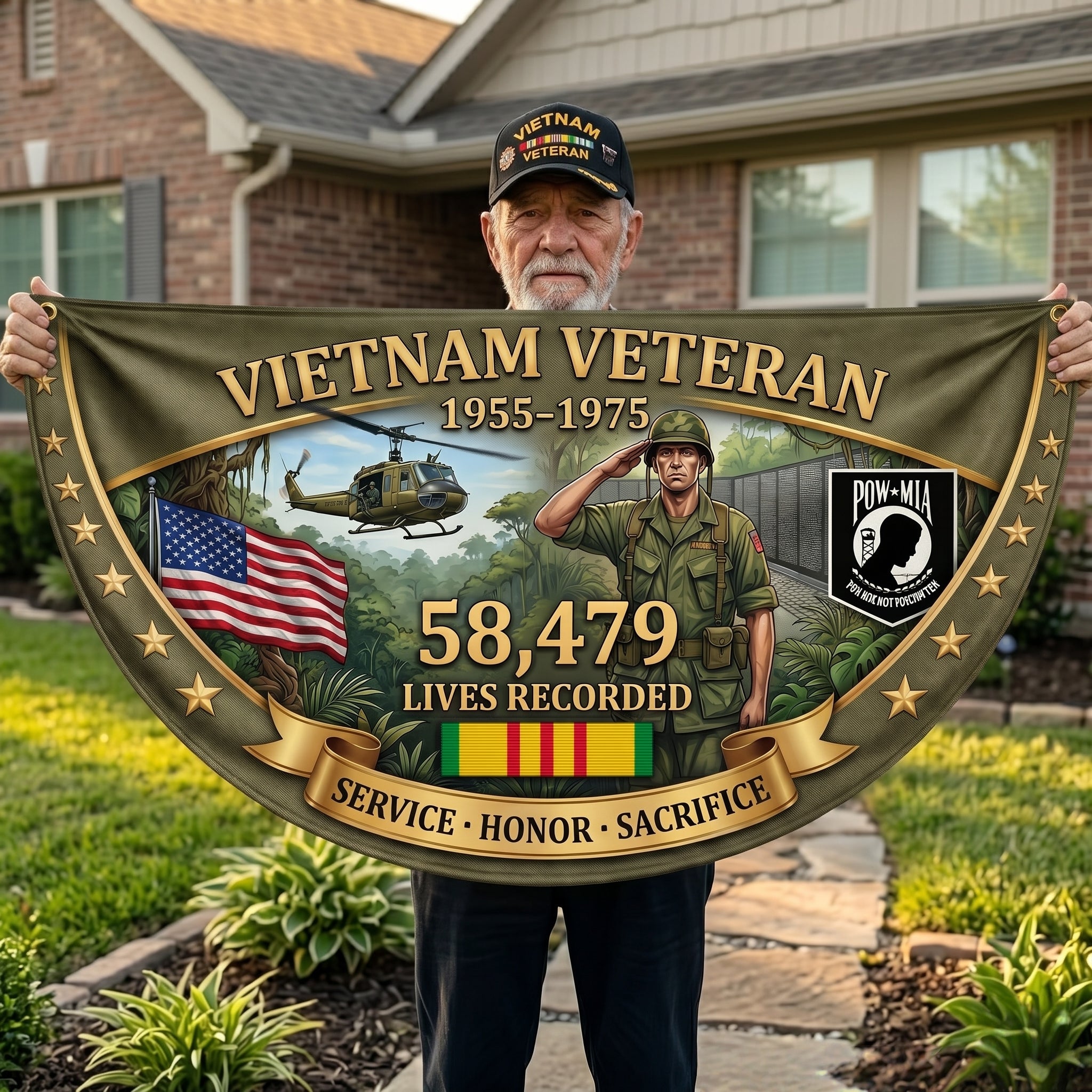 🇺🇸 Last Day Promo: 49% OFF 🎖️Vietnam Veteran Tribute Banner