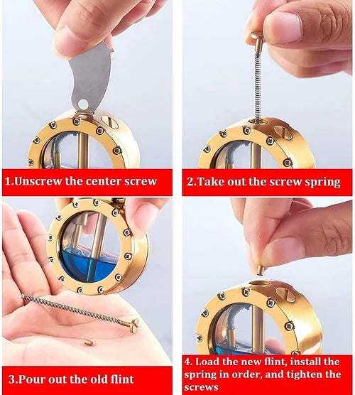 Steampunk | Vintage Trench Kerosene Lighter marnetic