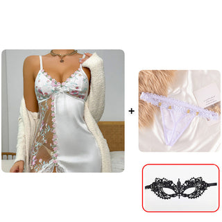 BelleAllure – Romantic Sheer Lace Sleepwear