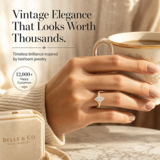 BlushAura – Vintage Marquise Ring