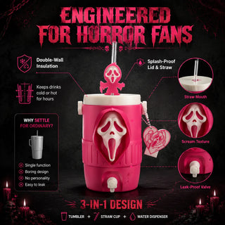 SpookyChill – Horror Themed Insulated Can Tumbler