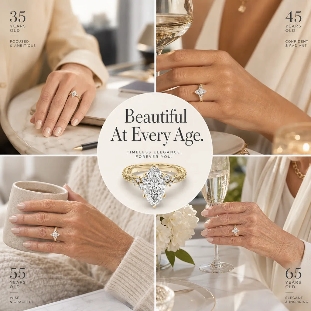 BlushAura – Vintage Marquise Ring