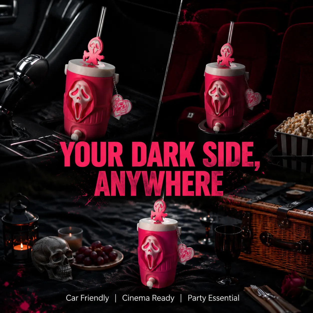 SpookyChill – Horror Themed Insulated Can Tumbler